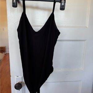 Elegant Black Women's Bodysuit Top